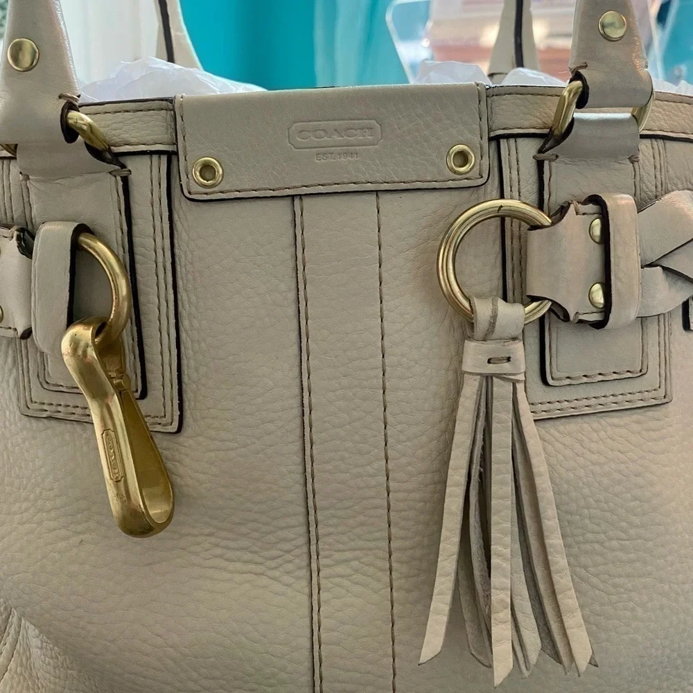 Coach Limited Edition Pebbled Leather Shoulder Tote Satchel Bag J0693-10530